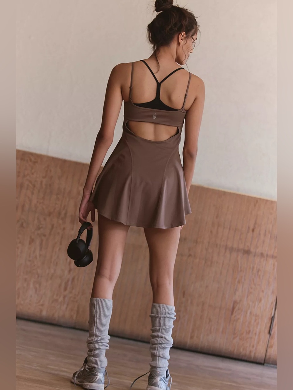 NWOT FREE PEOPLE MOVEMENT Baseline UV Protection Tennis Dress | Sandstorm Combo - Picture 3 of 7